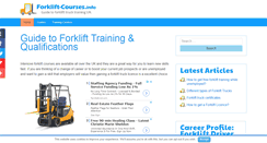 Desktop Screenshot of forklift-courses.info