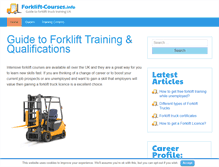 Tablet Screenshot of forklift-courses.info